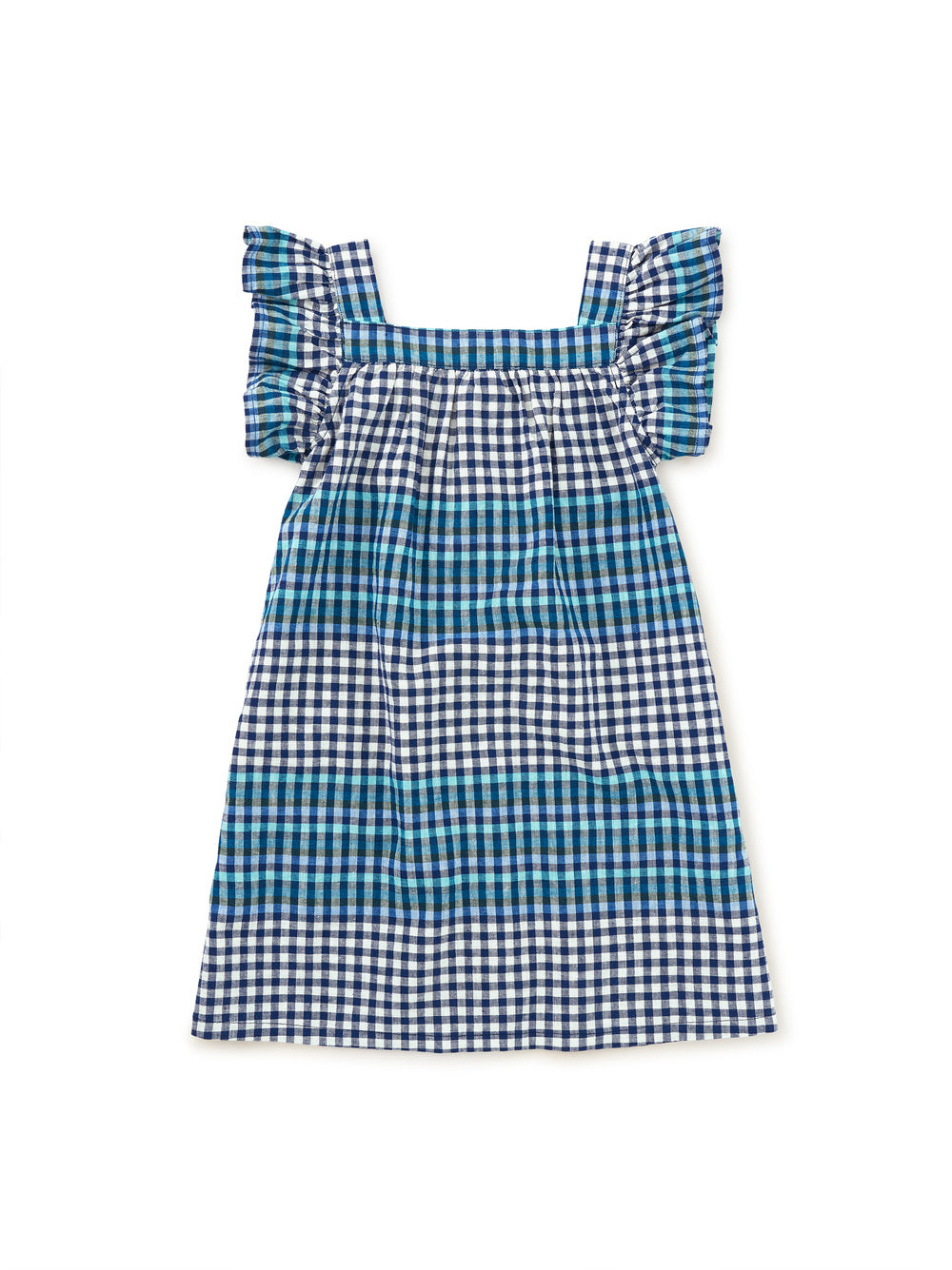Boat Neck Buttoned Woven Dress