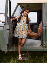 Load image into Gallery viewer, Butterfly Sleeve Twirl Dress - Safari Toile
