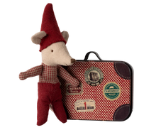 Load image into Gallery viewer, Christmas Mouse, Baby In Suitcase

