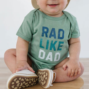 Rad Like Dad Short Sleeve Bodysuit - Sage