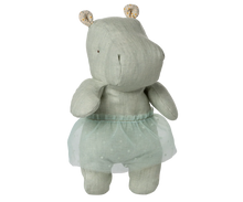Load image into Gallery viewer, Safari Friends, Hippo With Skirt, Small - Mint
