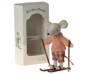 Winter Mouse with Ski Set - Big Sister