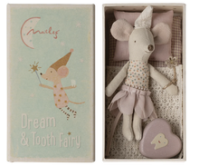 Load image into Gallery viewer, Tooth Fairy Mouse, Little Sister In Matchbox
