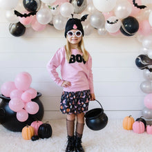 Load image into Gallery viewer, Boo Patch Halloween Sweatshirt - Pink
