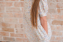 Load image into Gallery viewer, Puff Leggy Romper in Dreamy Meadows

