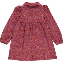 Load image into Gallery viewer, Petit Blossom Collar Long Sleeve Dress - Fig/Boysenberry/Berry
