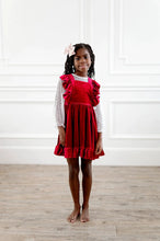 Load image into Gallery viewer, Penny Dress In Ruby Velvet
