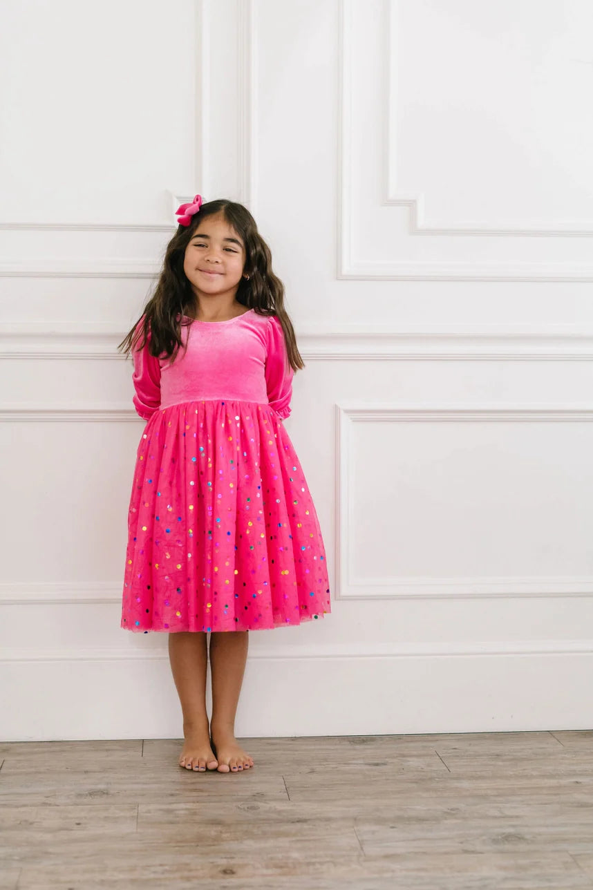 Diana Dress In Confetti Pop