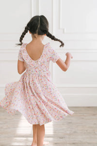 Harlow Dress In Watercolor Bloom - Pocket Twirl Dress