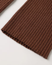 Load image into Gallery viewer, Flare Rib Knit Pant Mulberry
