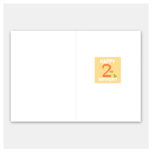 2nd Birthday - Numbered Child’s Birthday Card
