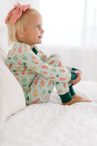 2 Piece Kids Pajama Set In Ornament