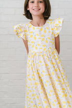Load image into Gallery viewer, Olivia Dress In Lemon Drop - Pocket Twirl Dress
