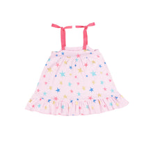 Load image into Gallery viewer, Marcie Dress - Pink With Stars
