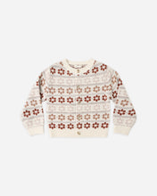 Load image into Gallery viewer, Cheyenne Cardigan Flower Fair Isle
