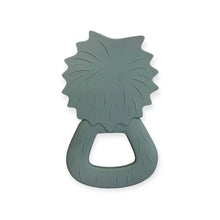 Load image into Gallery viewer, All Silicone Lion Teething Ring - Slate
