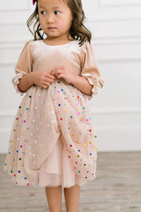 Diana Dress In Confetti Cream