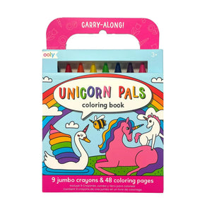 Carry Along Crayons & Coloring Book - Unicorn Pals