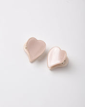 Load image into Gallery viewer, Heart Mini Clips Dusty Blue, Clay, Blush
