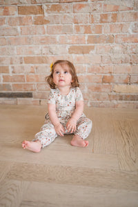 Rosie Romper In Autumn Harvest - Baby Romper- Baby Bubble