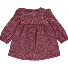 Load image into Gallery viewer, Petit Blossom Long Sleeve Dress Baby - Fig/Boysenberry/Berry
