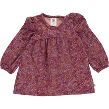 Load image into Gallery viewer, Petit Blossom Long Sleeve Dress Baby - Fig/Boysenberry/Berry
