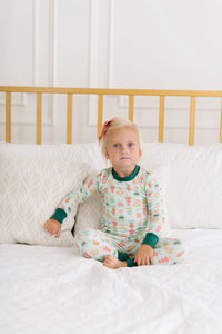 2 Piece Kids Pajama Set In Ornament