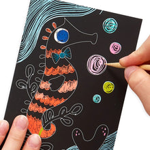 Load image into Gallery viewer, Mini Scratch &amp; Scribble Art Kit: Friendly Fish
