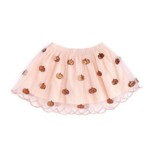 Load image into Gallery viewer, Pumpkin Sequin Scallop Tutu Skirt
