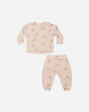 Load image into Gallery viewer, Long Sleeve Tee &amp; Pant Set Fawns

