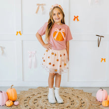 Load image into Gallery viewer, Pumpkin Sequin Scallop Tutu Skirt
