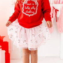 Load image into Gallery viewer, Candy Cane Scalloped Tutu Skirt
