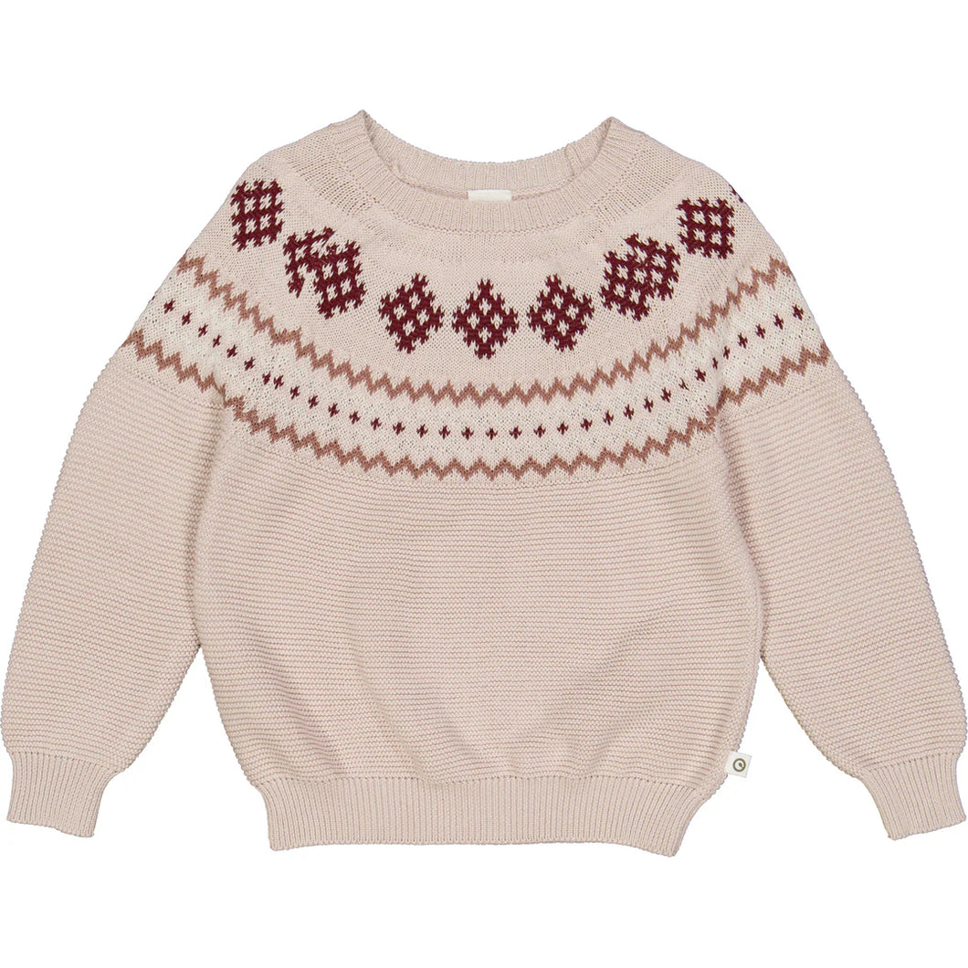 Knit Jacquard Sweater - Nightingale
