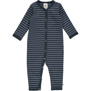 Stripe Rib Bodysuit - Night Blue/Spa Green