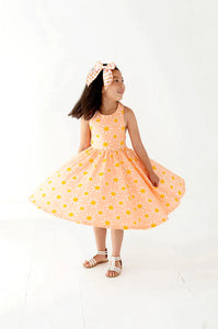 Sofia Dress In Blooming Sunshine Pocket Twirl Dress