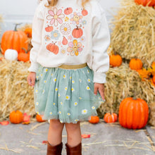 Load image into Gallery viewer, Pumpkin Daisy Doodle Sweatshirt - Natural
