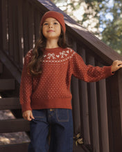 Load image into Gallery viewer, Fair Isle Sweater Ruby
