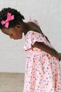 Olivia Dress In Heart Felt - Pocket Twirl Dress