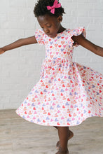 Load image into Gallery viewer, Olivia Dress In Heart Felt - Pocket Twirl Dress
