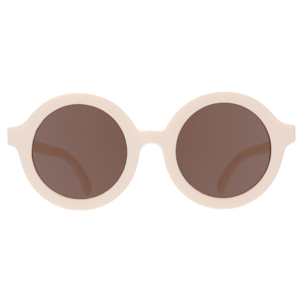 Euro Round Sweet Cream Sunglasses