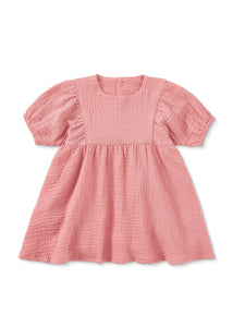 Dress With Puffy Sleeve - Terra Cotta