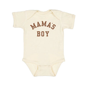 Mama’s Boy Short Sleeve Bodysuit - Natural