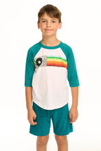Load image into Gallery viewer, Turntable Rainbow Raglan Tee

