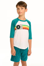 Load image into Gallery viewer, Turntable Rainbow Raglan Tee
