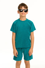 Load image into Gallery viewer, Terry Cloth T Shirt Lake Green
