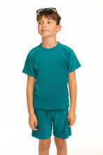 Load image into Gallery viewer, Terry Cloth T Shirt Lake Green
