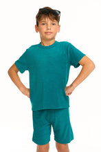 Load image into Gallery viewer, Terry Cloth T Shirt Lake Green
