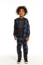 Load image into Gallery viewer, Ghost Plaid Flannel Hoodie Shirt
