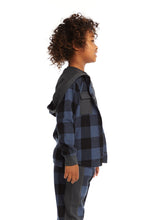 Load image into Gallery viewer, Ghost Plaid Flannel Hoodie Shirt
