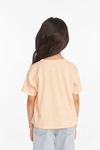 Load image into Gallery viewer, Floral Unicorn Short Sleeve Tee - Peach
